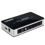 DIZA100 4 Port 4K x 2K HDMI Switch Hub with IR Wireless Remote and AC Power Adapter Support PIP & 3D