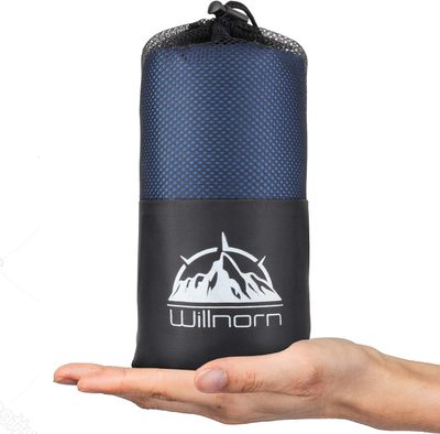 Sleeping Bag Liner,Travel Sheets & Adult Sleep Sack & Self Tan Sleep Sack for Backpacking,Hotel, Hostels, Lightweight Single Camping Sleep Pod-Blue